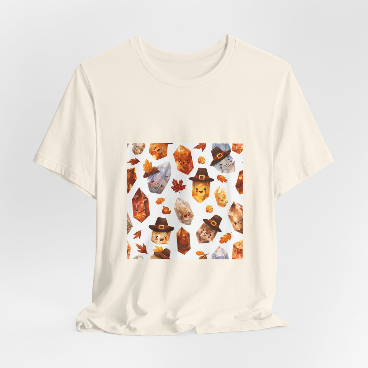 Thanksgiving Crystal Harvest T-Shirt | Sandy Neutrals & Oranges