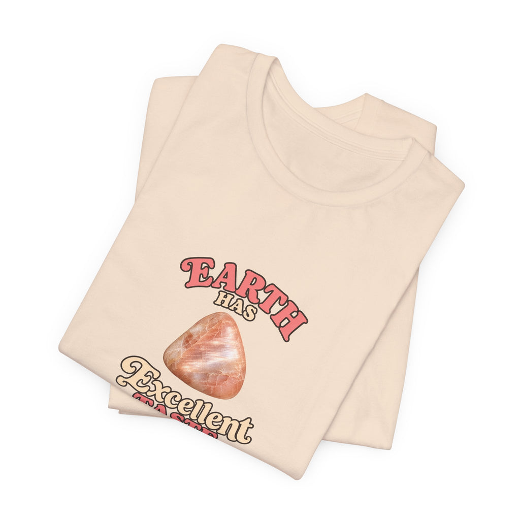 Earth Has Excellent Taste — Peach Moonstone Tee | Sandy Neutrals & Oranges