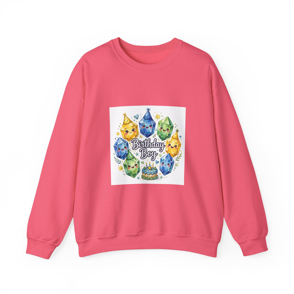 Birthday Boy Crystal Party Crewneck | Blues, Purples & Pinks