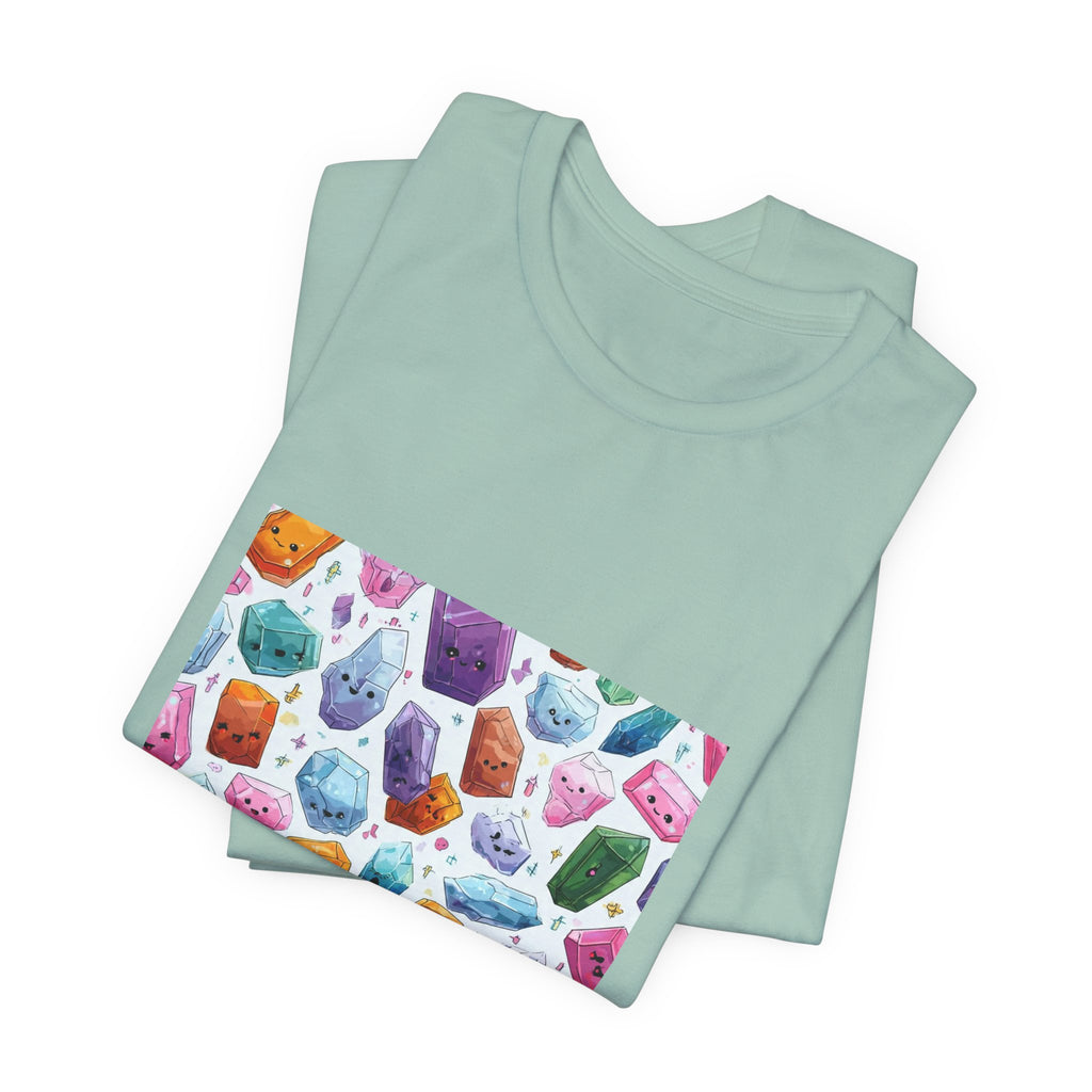 Pastel Crystal Friends T-Shirt | Soft Blues