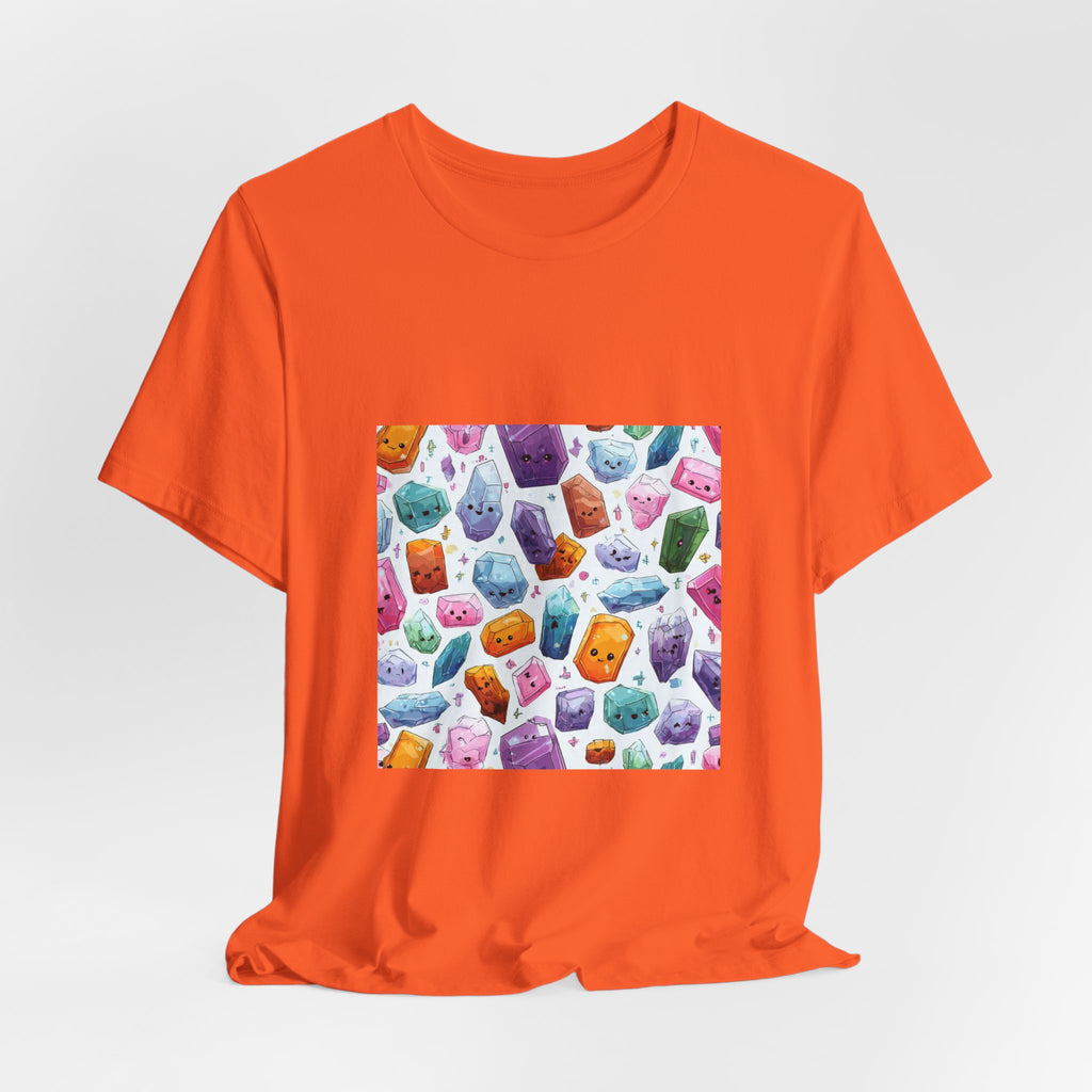 Pastel Crystal Friends T-Shirt | Sandy Neutrals & Oranges
