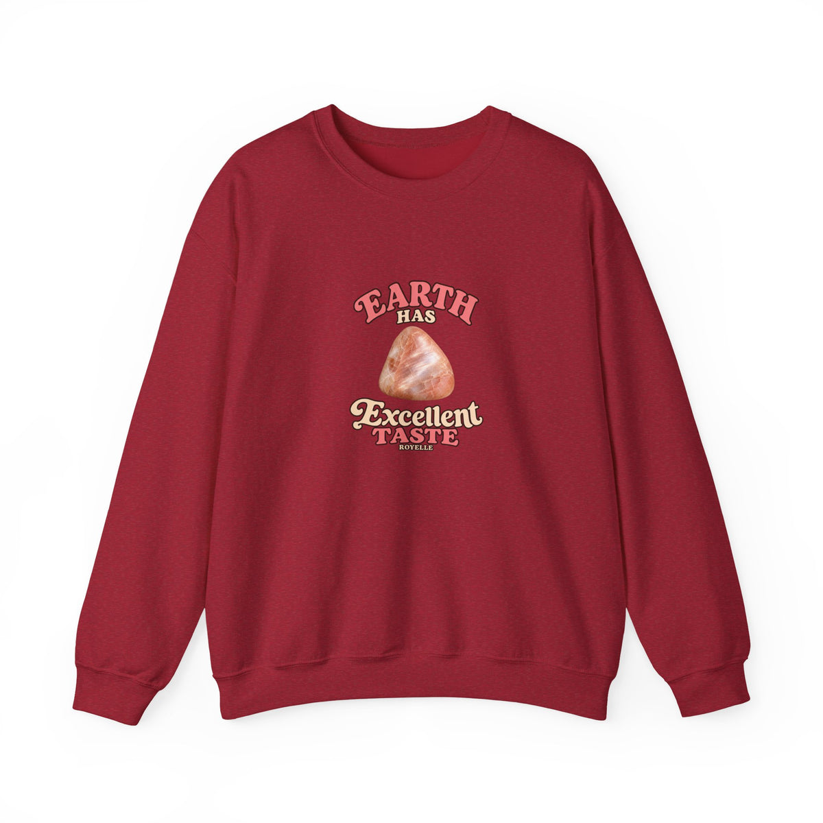 Earth Has Excellent Taste — Peach Moonstone Crewneck | Neutrals & Reds