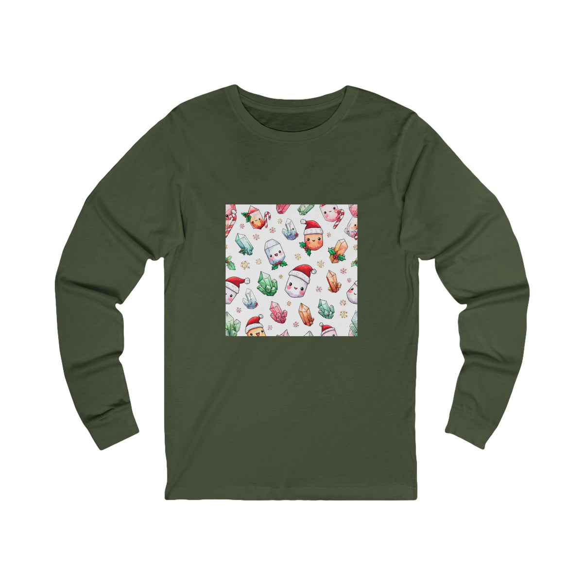Pastel Christmas Crystal Friends Long Sleeve T-Shirt
