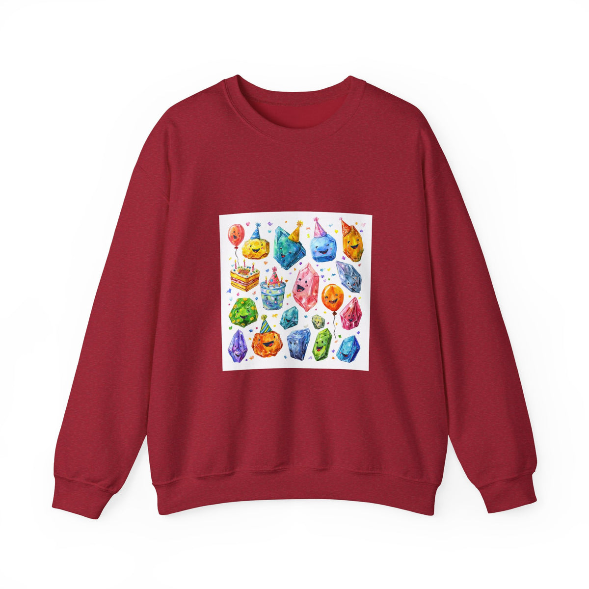 Crystal Birthday Party Crewneck | Neutrals & Reds