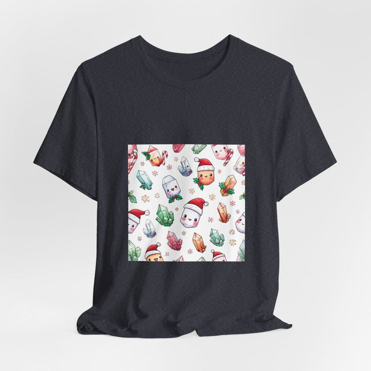 Pastel Christmas Crystal Friends T-Shirt | Royal, Navy & Purple
