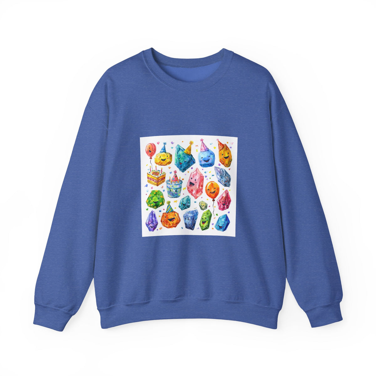 Crystal Birthday Party Crewneck | Blues, Purples & Pinks