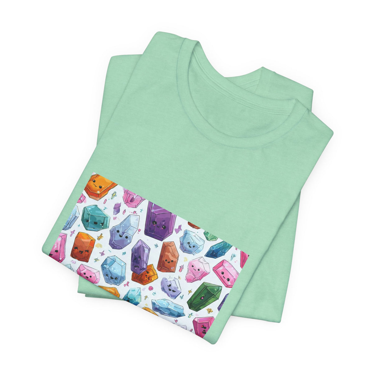 Pastel Crystal Friends T-Shirt | Golds, Mints & Teal