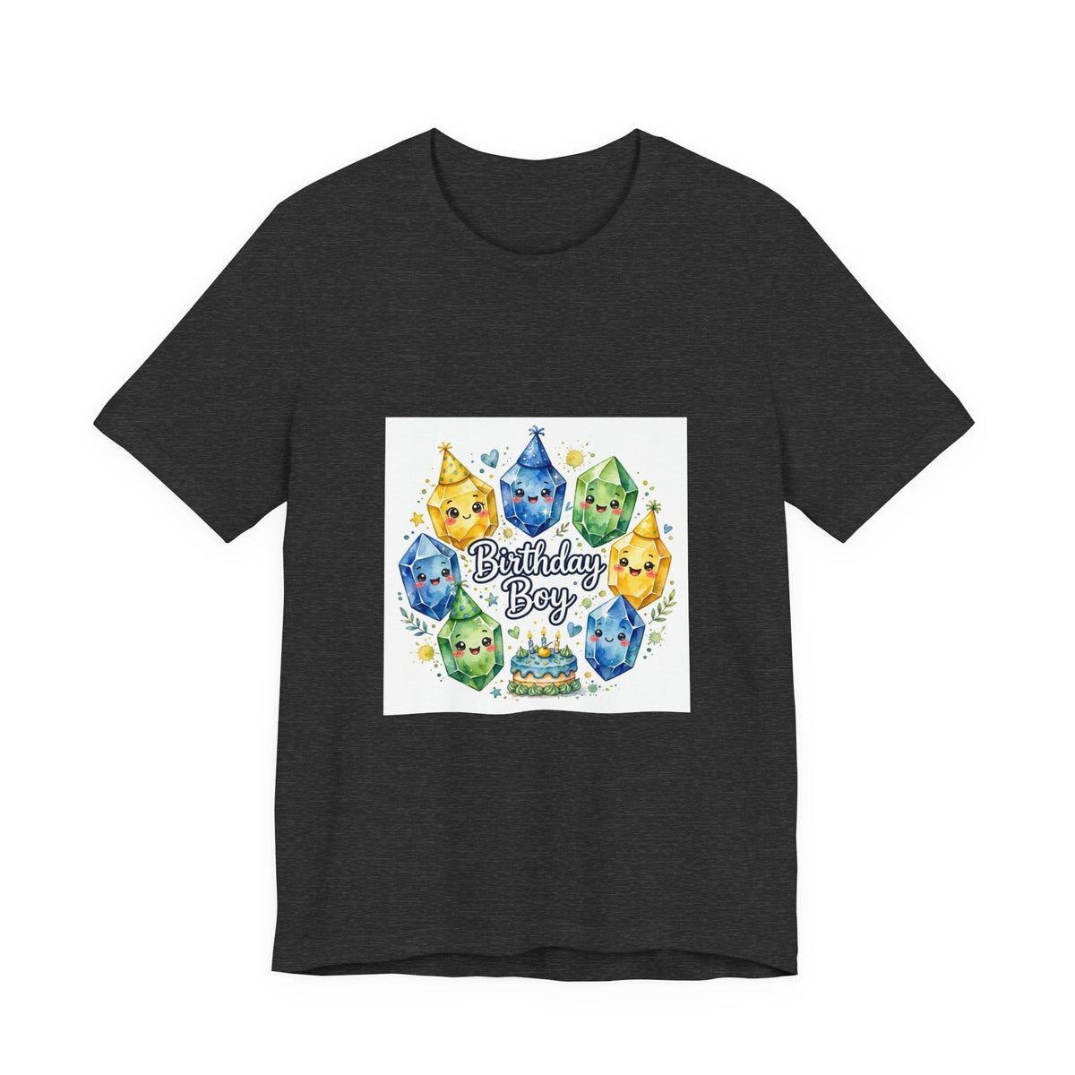 Birthday Boy Crystal Party T-Shirt | Dark Neutrals & Reds