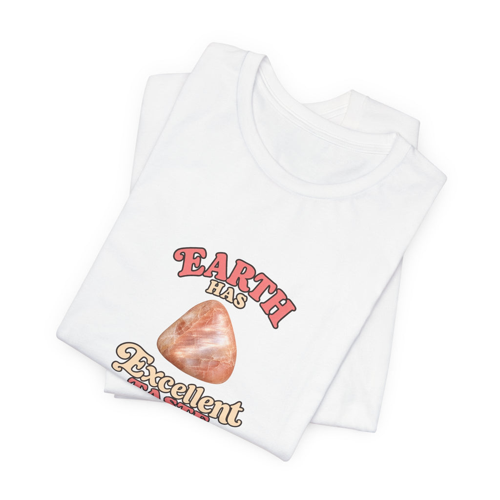 Earth Has Excellent Taste — Peach Moonstone Tee | Light Neutrals