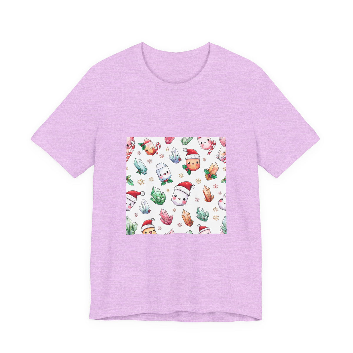 Pastel Christmas Crystal Friends T-Shirt | Pinks & Orchid