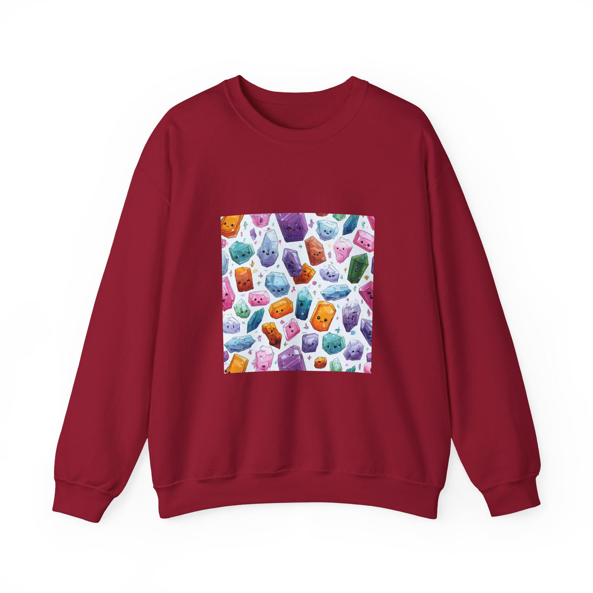 Pastel Crystal Friends Crewneck | Earth Tones & Brights
