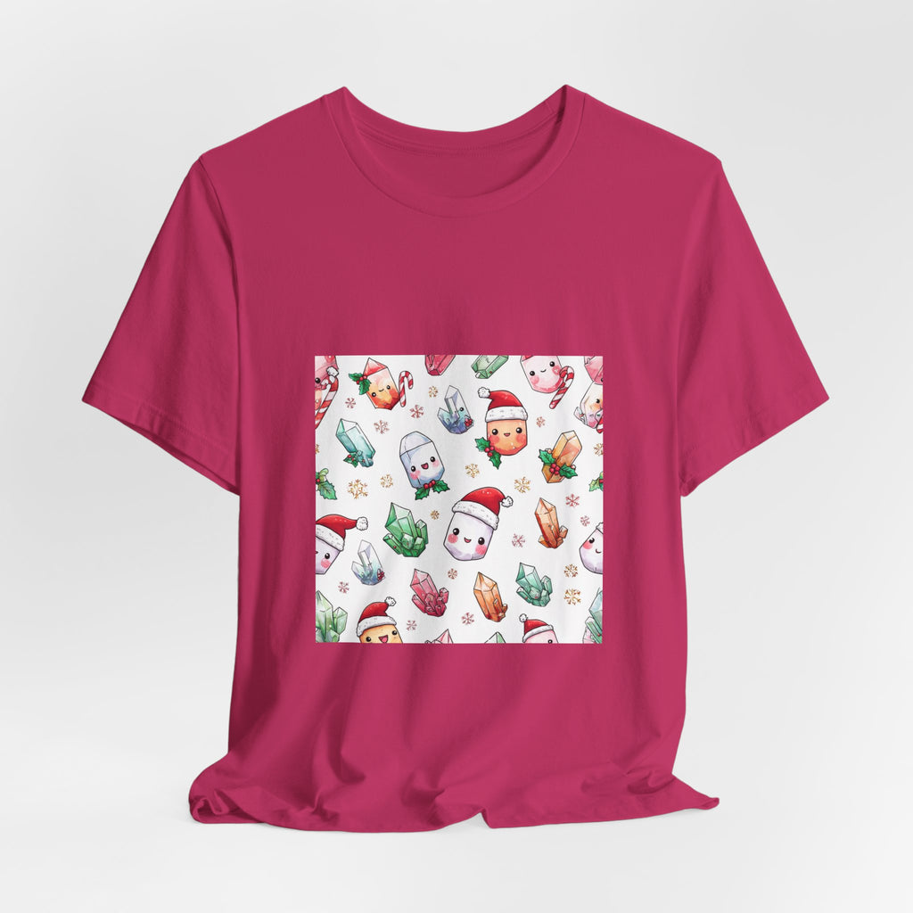 Pastel Christmas Crystal Friends T-Shirt | Pinks & Orchid