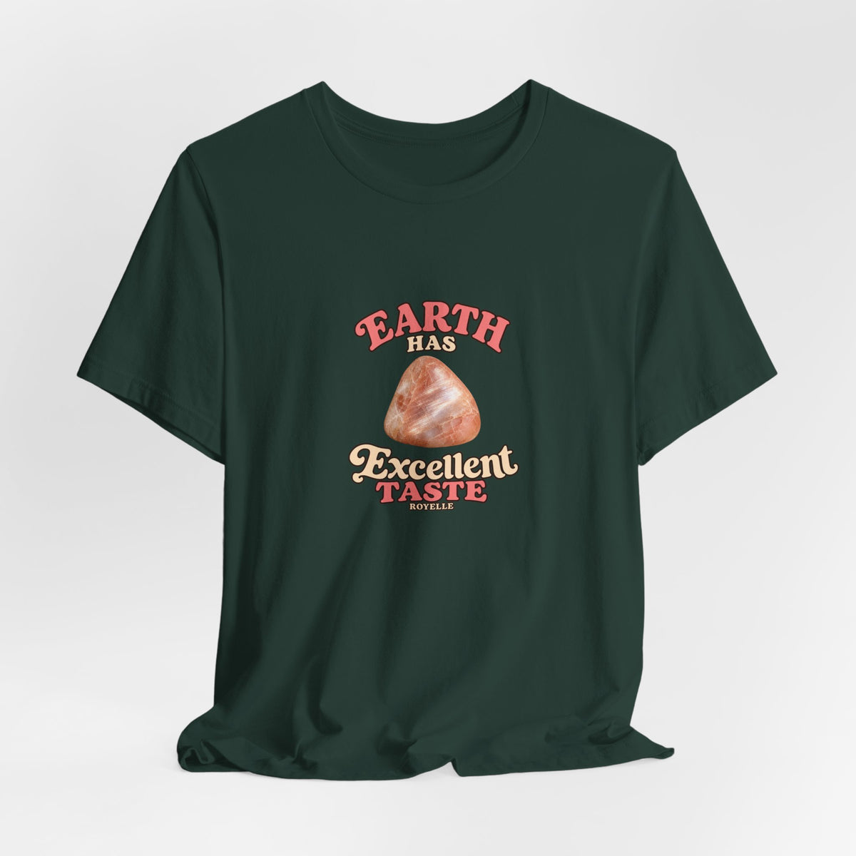 Earth Has Excellent Taste — Peach Moonstone Tee | Forest & Ocean