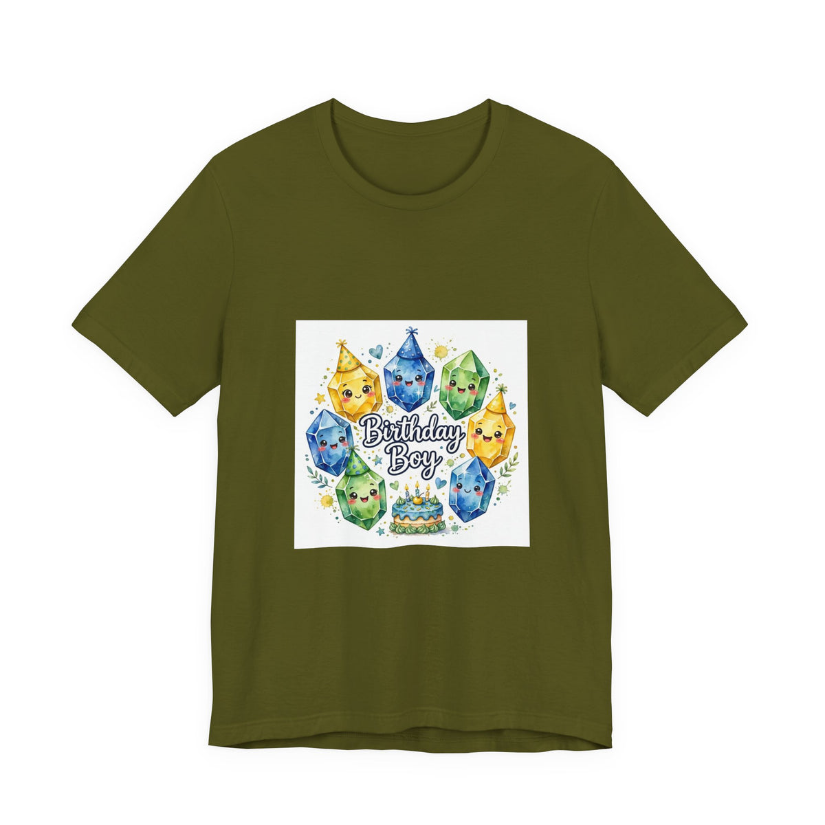 Birthday Boy Crystal Party T-Shirt | Greens