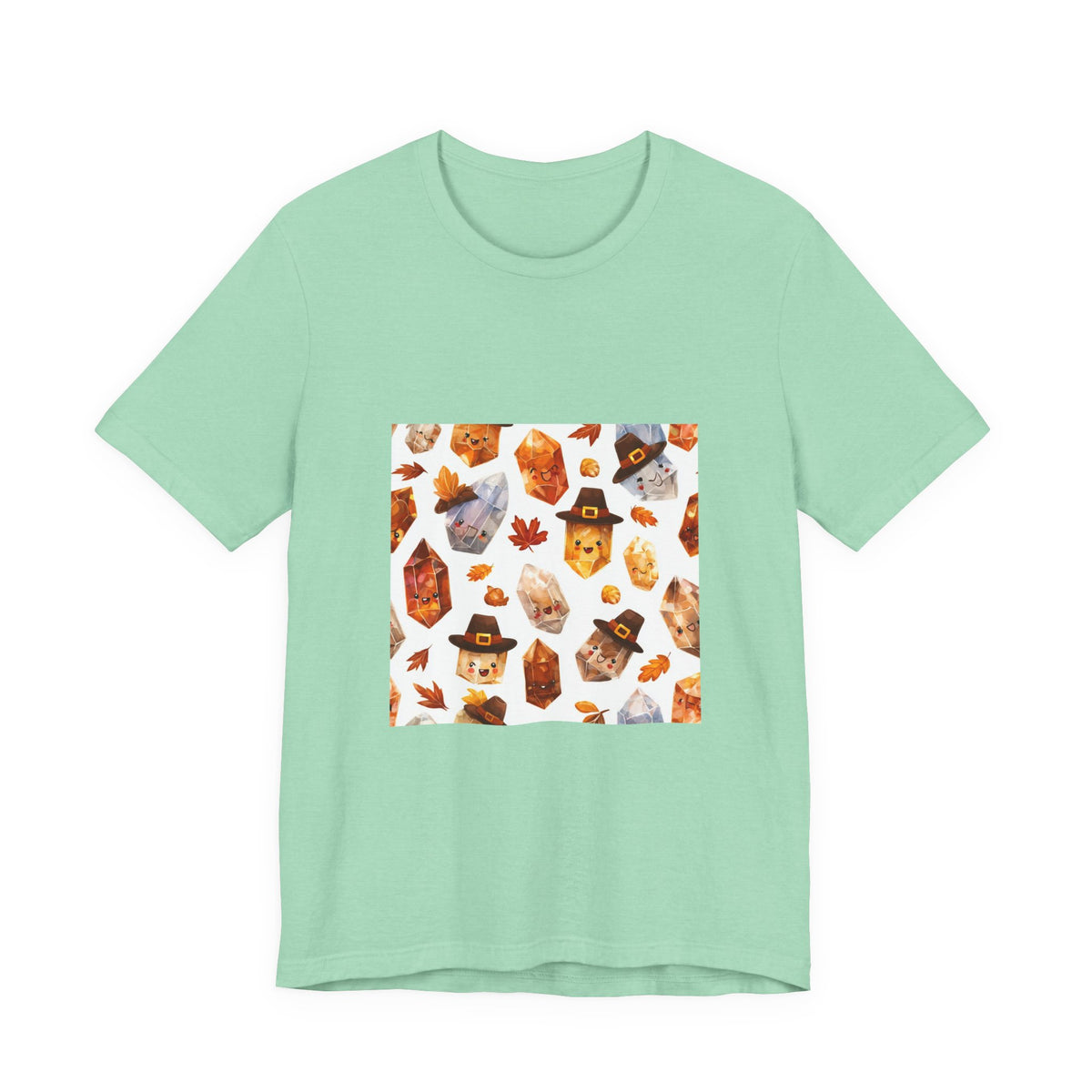 Thanksgiving Crystal Harvest T-Shirt | Golds, Mints & Teal