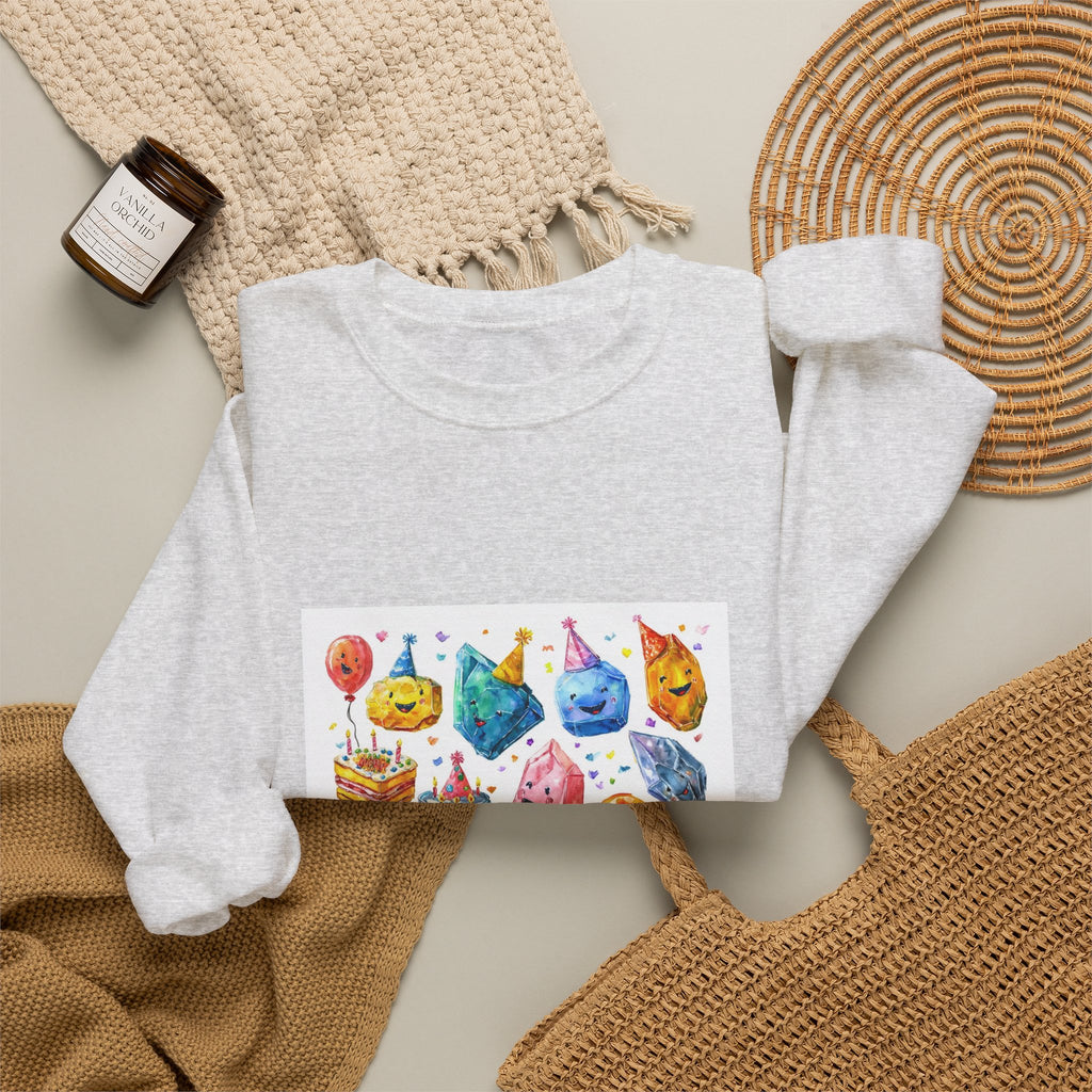 Crystal Birthday Party Crewneck | Neutrals & Reds