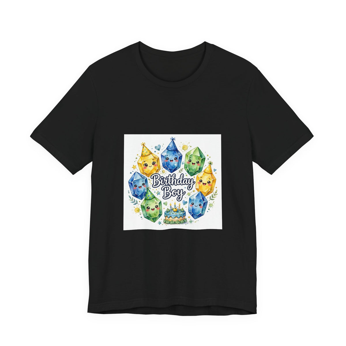 Birthday Boy Crystal Party T-Shirt | Dark Neutrals & Reds