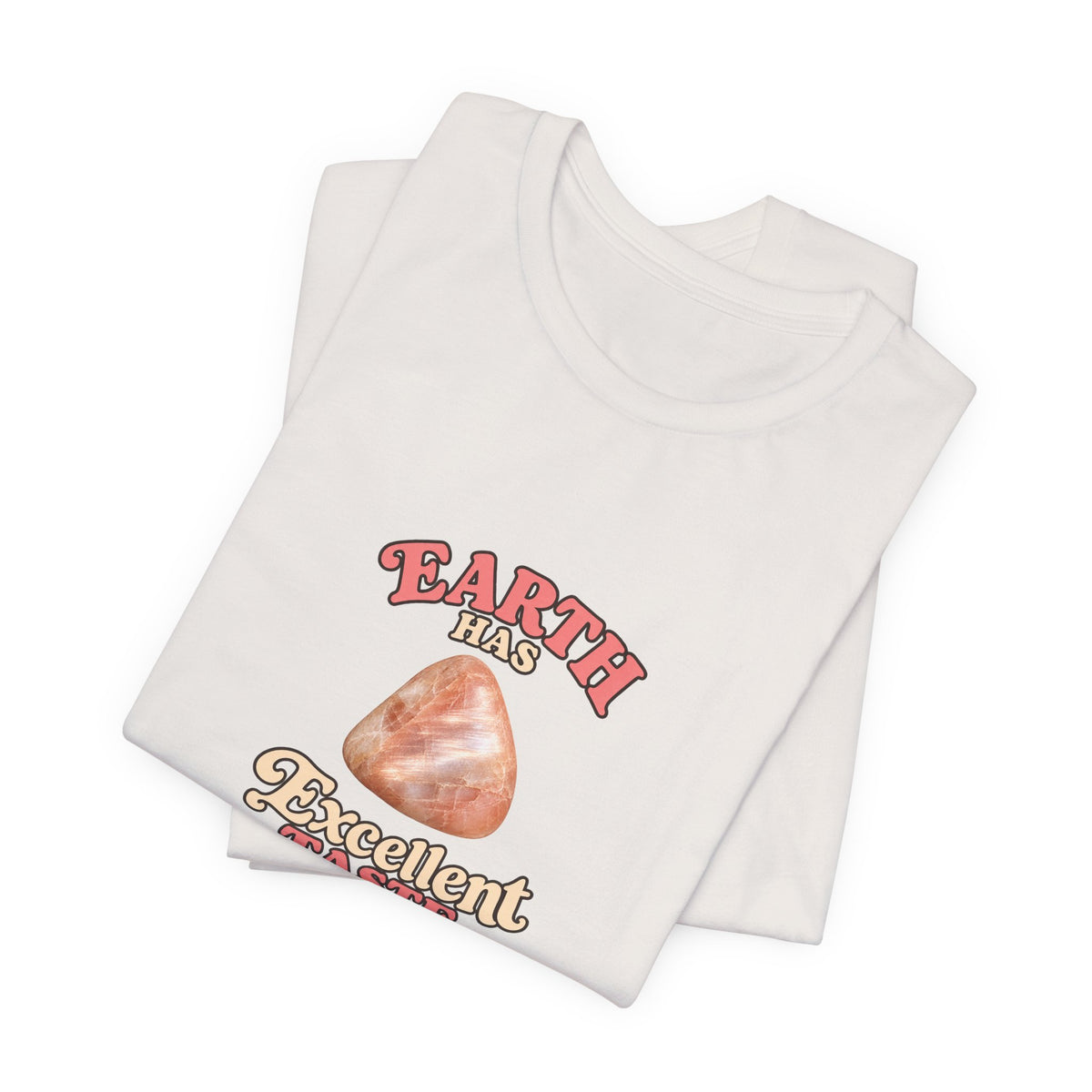Earth Has Excellent Taste — Peach Moonstone Tee | Light Neutrals