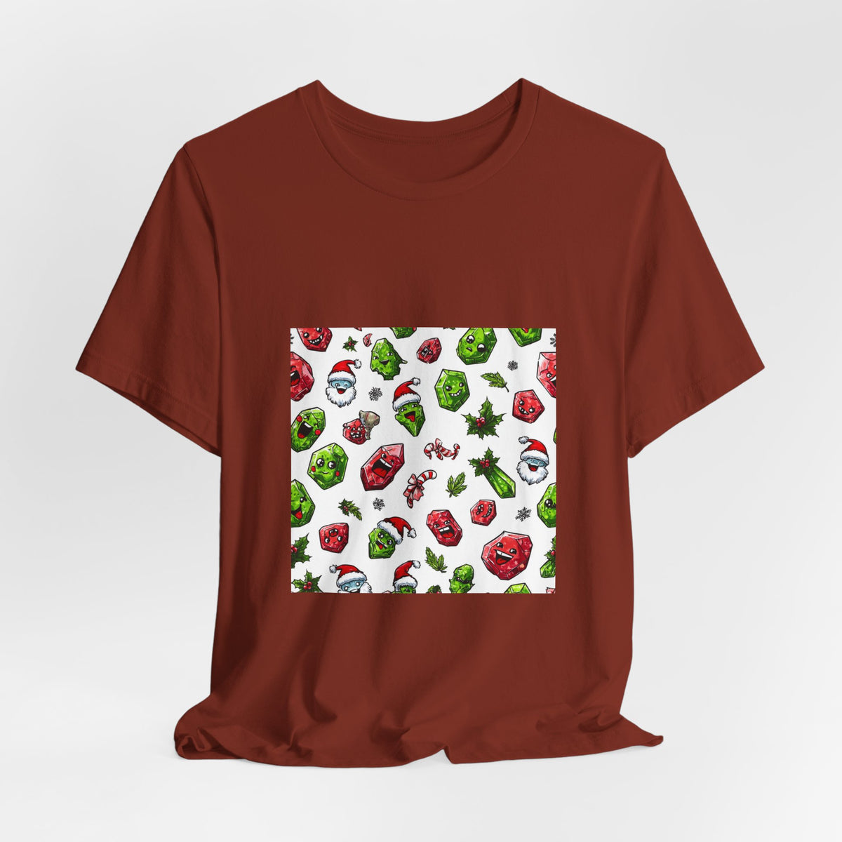 Christmas Crystal Cheer T-Shirt | Earthy Reds & Browns