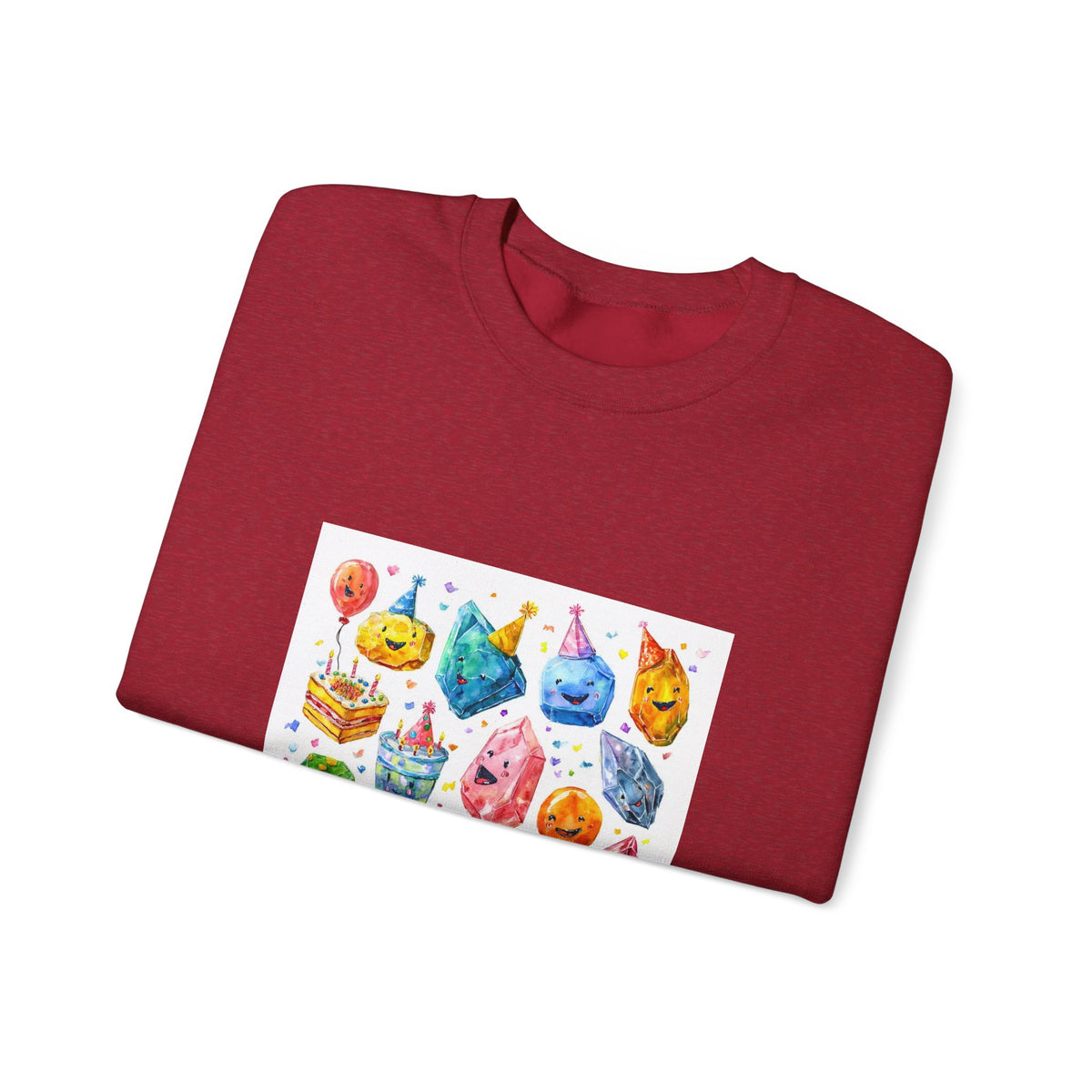 Crystal Birthday Party Crewneck | Neutrals & Reds