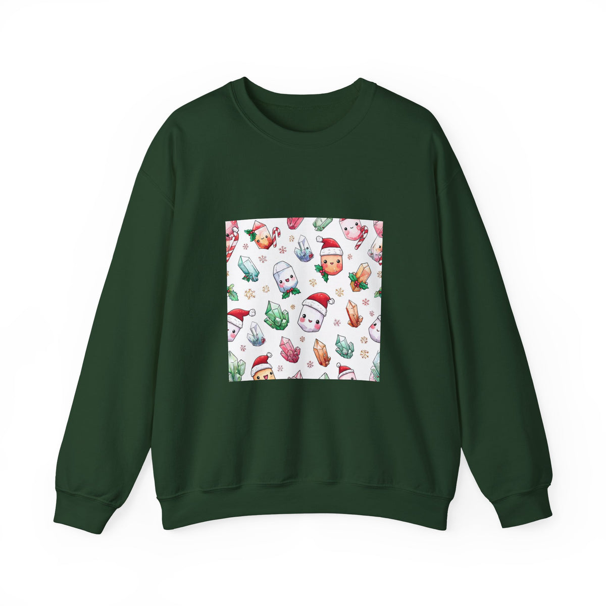 Pastel Christmas Crystal Friends Crewneck | Blues, Purples & Pinks
