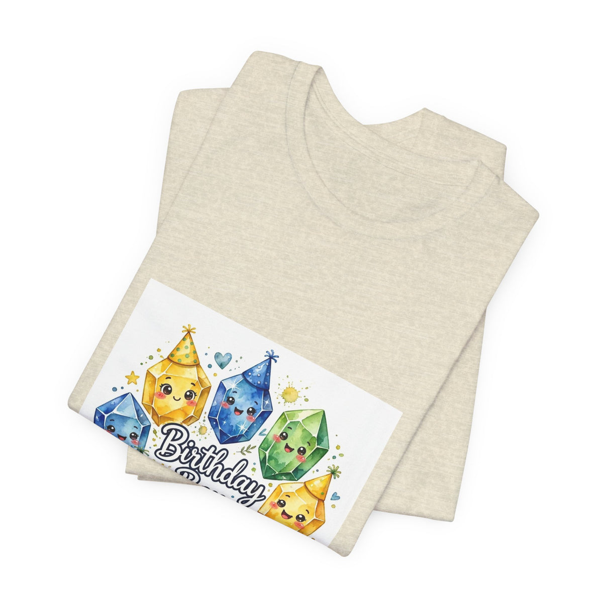 Birthday Boy Crystal Party T-Shirt | Sandy Neutrals & Oranges