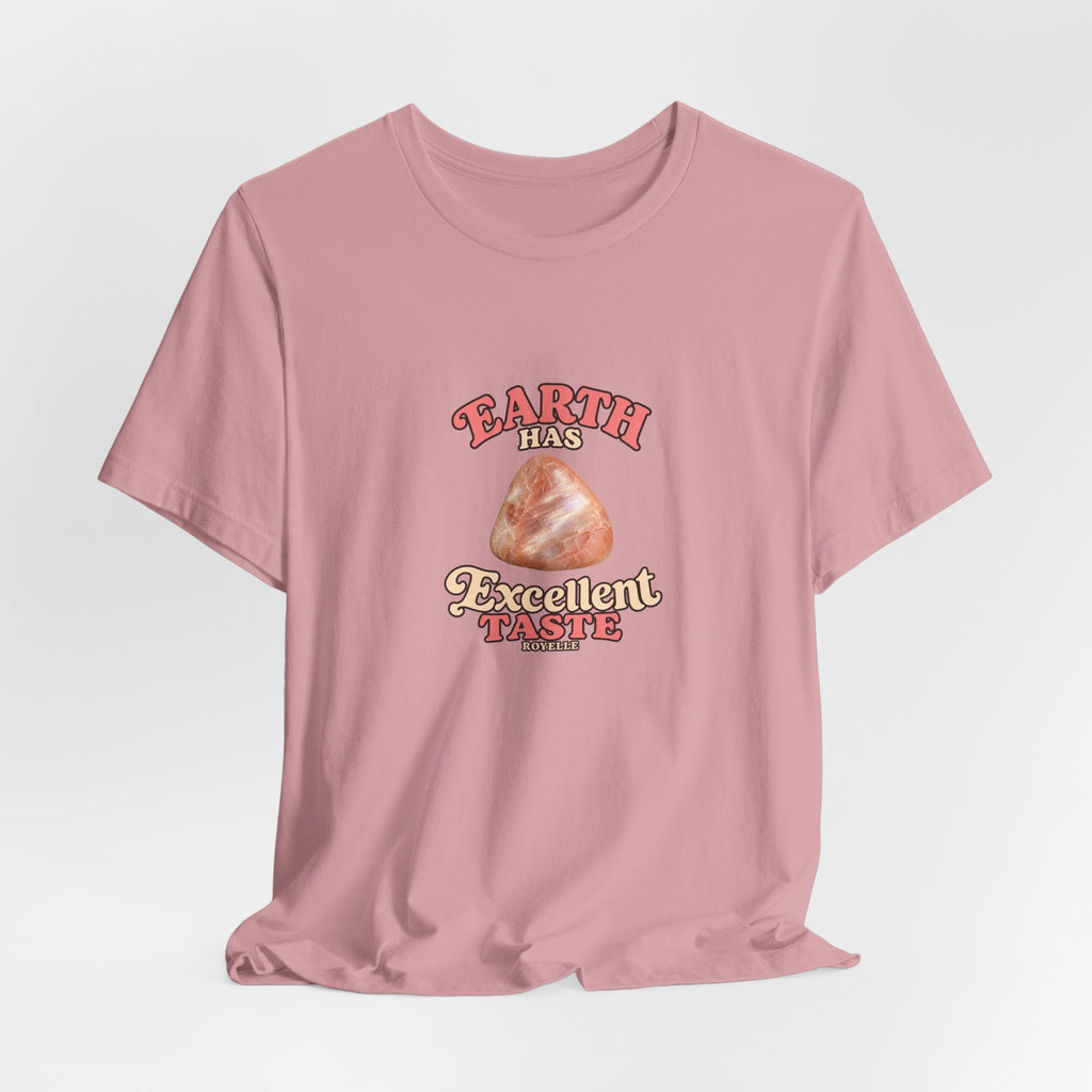 Earth Has Excellent Taste — Peach Moonstone Tee | Pinks & Orchid