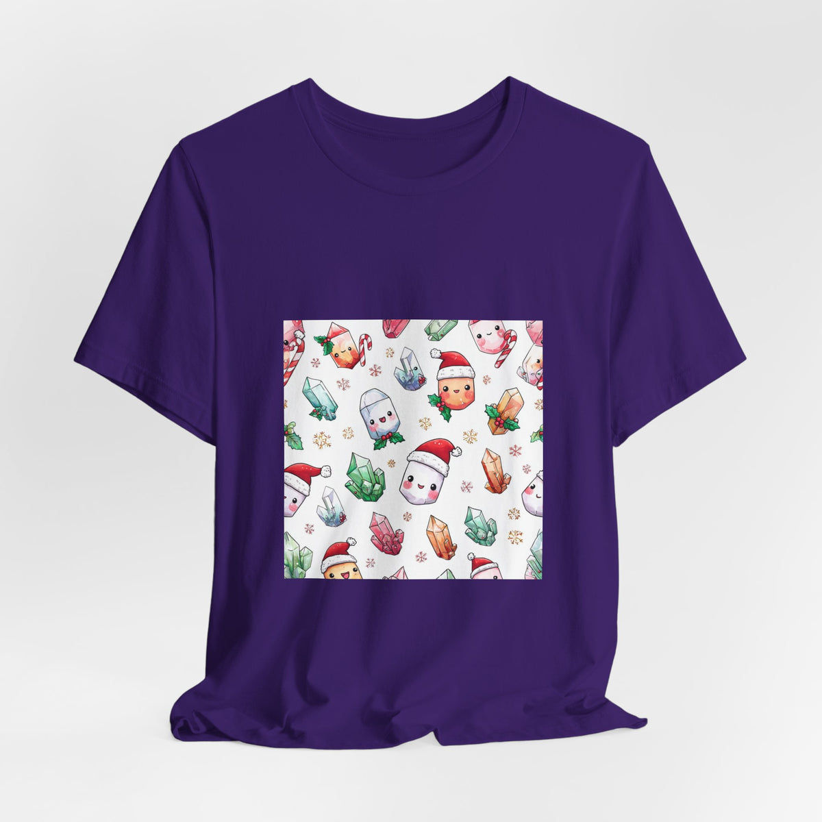 Pastel Christmas Crystal Friends T-Shirt | Royal, Navy & Purple