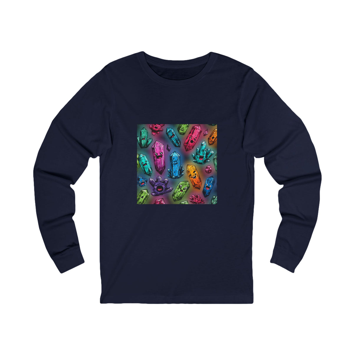 Colorful Crystal Characters Long Sleeve T-Shirt
