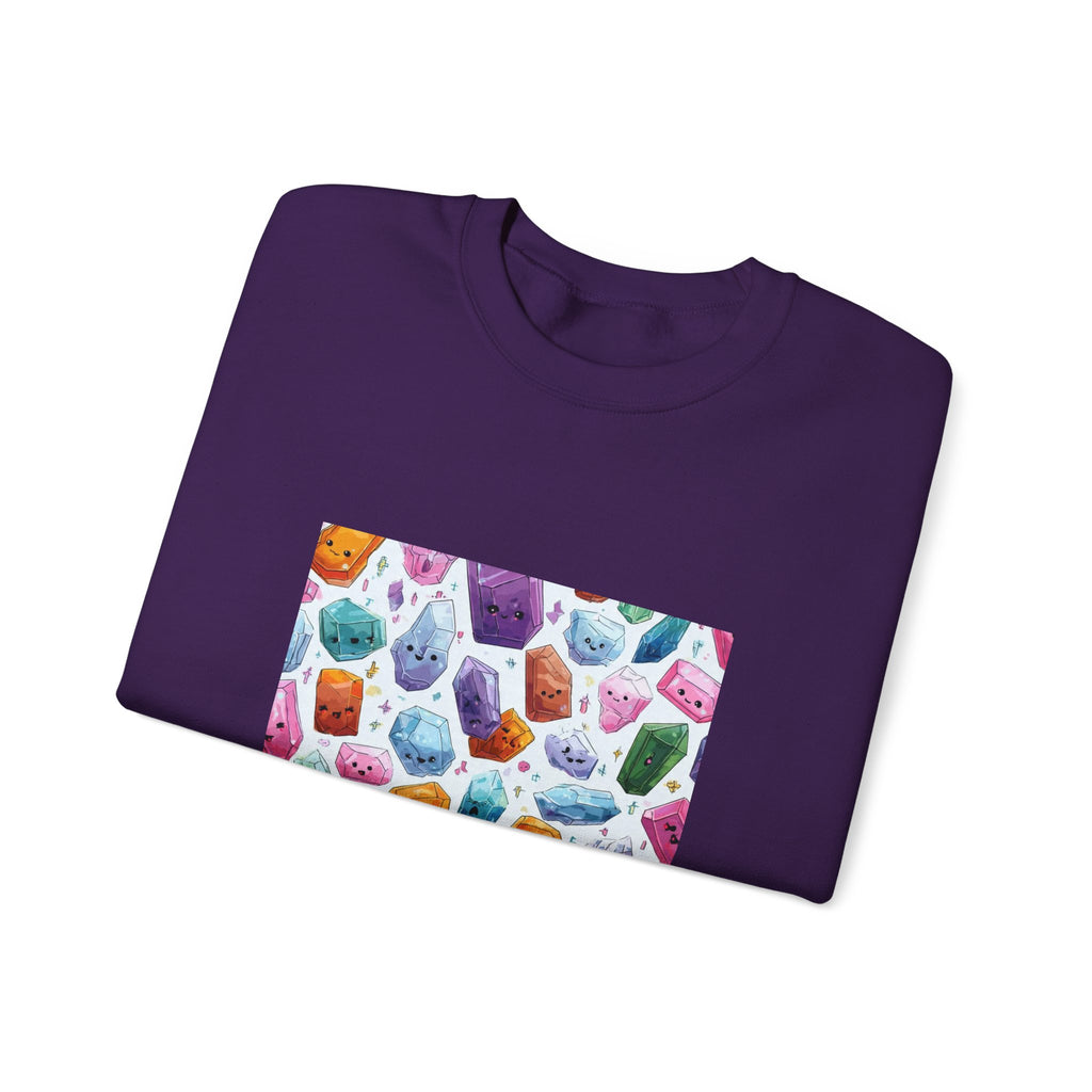 Pastel Crystal Friends Crewneck | Blues, Purples & Pinks