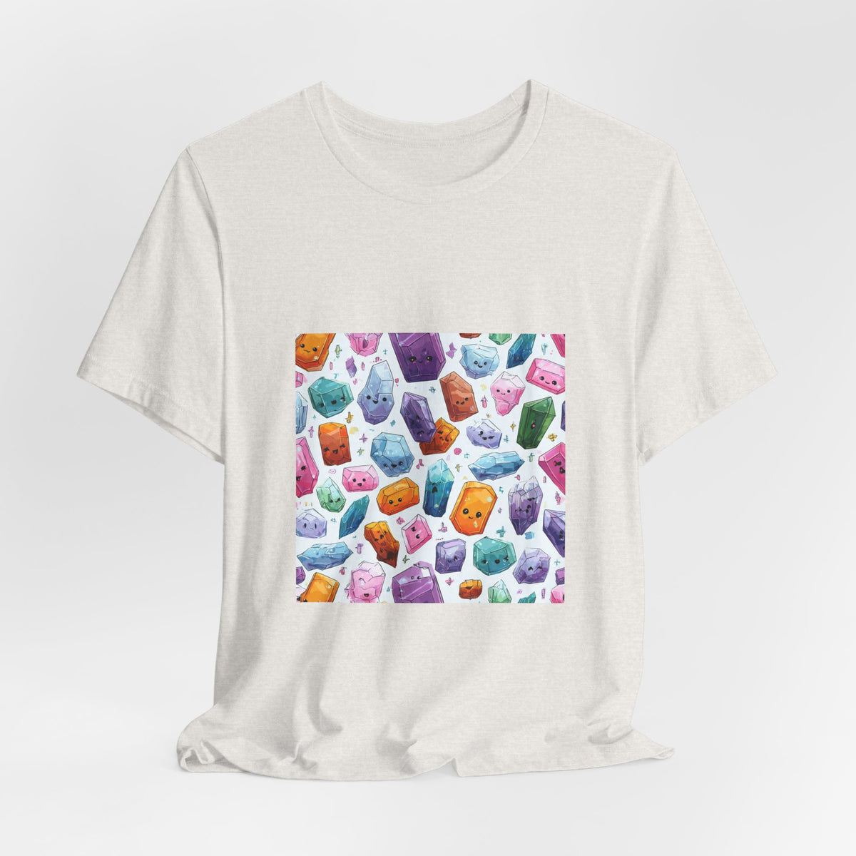 Pastel Crystal Friends T-Shirt | Sandy Neutrals & Oranges
