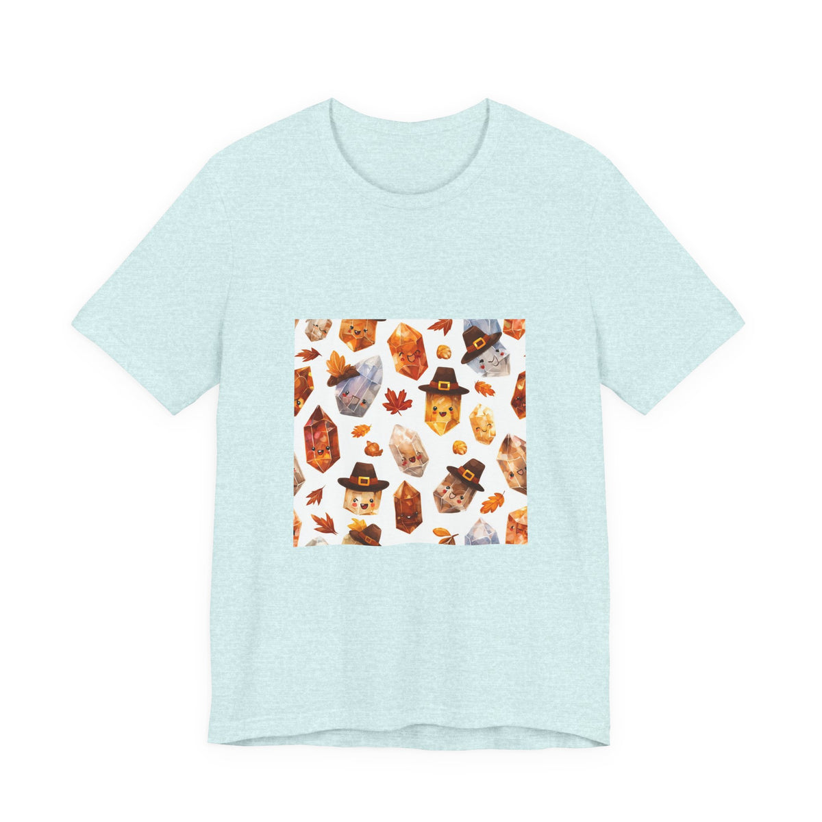 Thanksgiving Crystal Harvest T-Shirt | Soft Blues