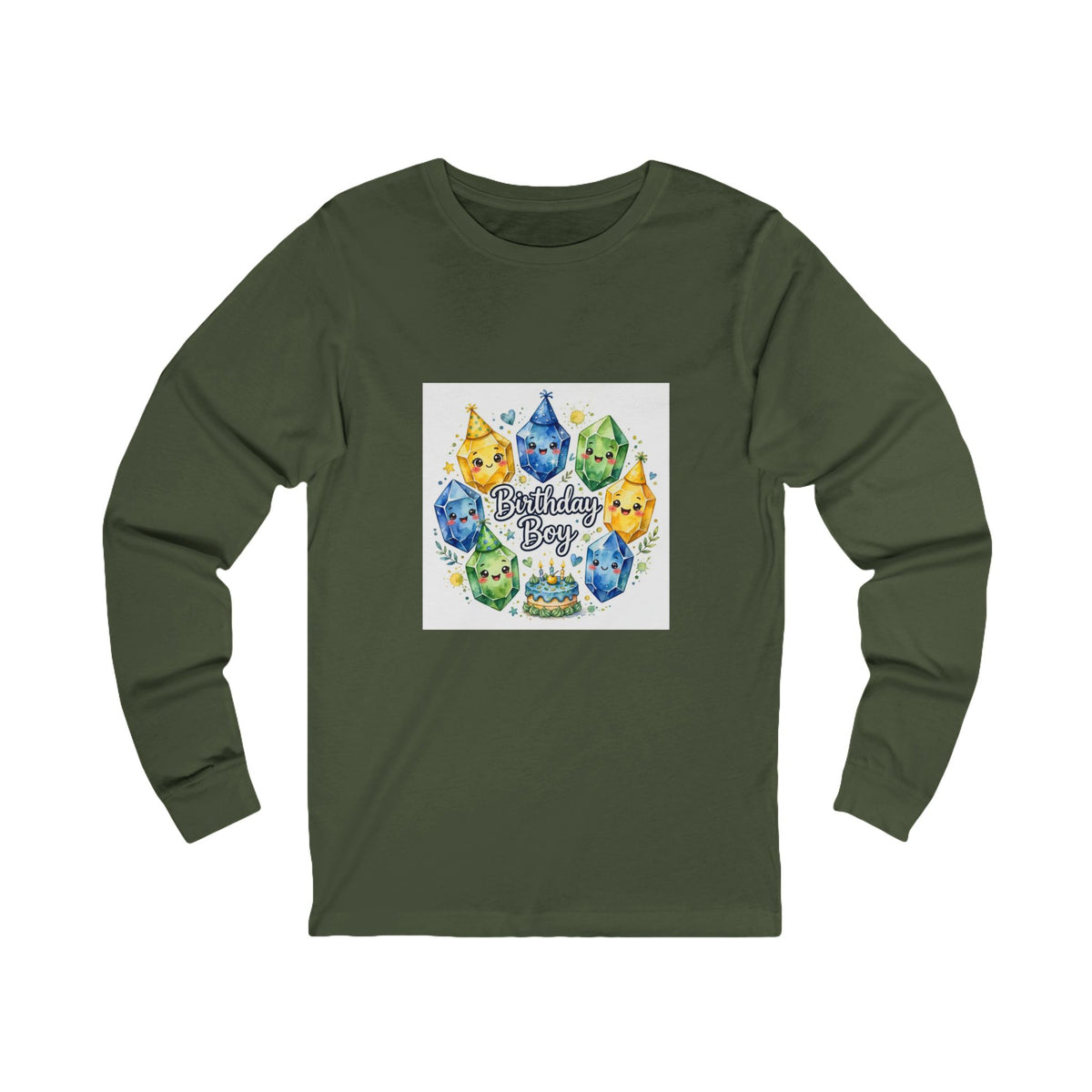 Birthday Boy Crystal Party Long Sleeve T-Shirt