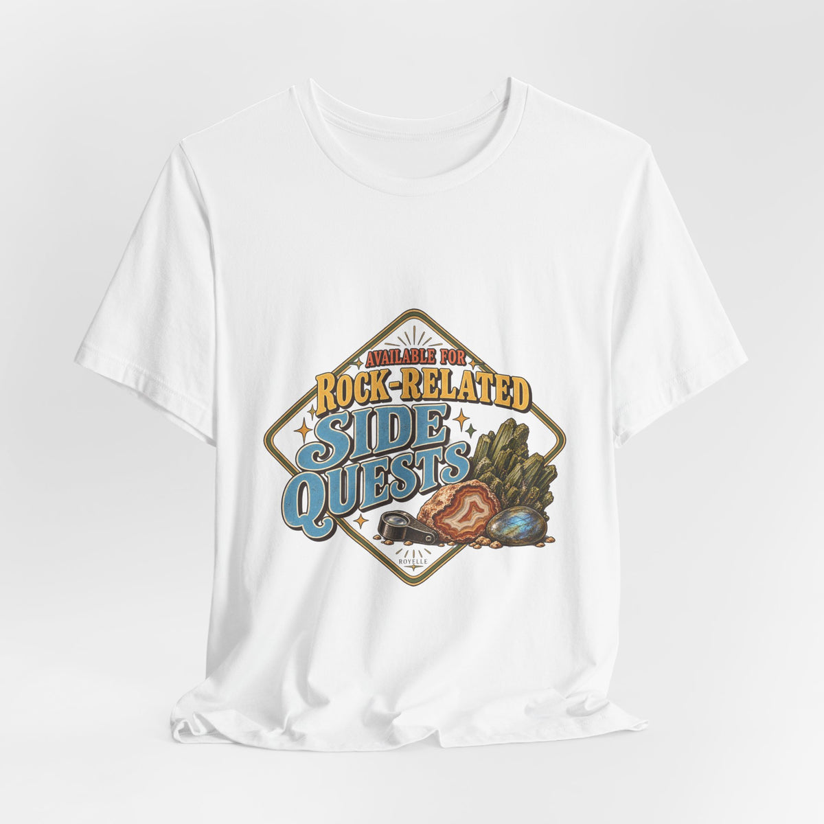 Available for Rock-Related Side Quests T-Shirt by Royelle — product mockup 6
