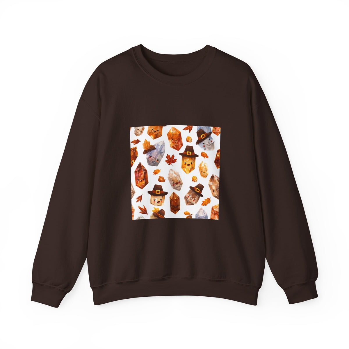 Thanksgiving Crystal Harvest Crewneck | Earth Tones & Brights