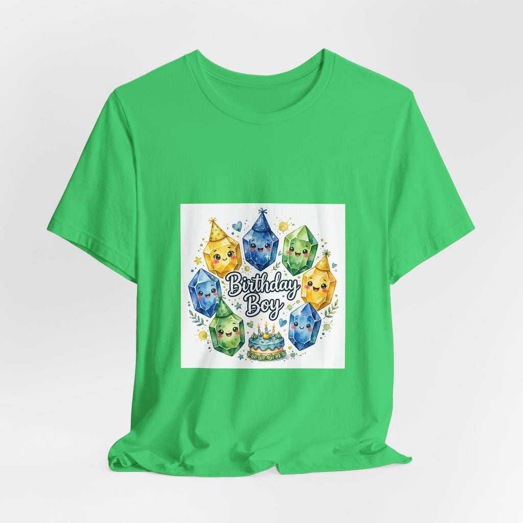 Birthday Boy Crystal Party T-Shirt | Greens