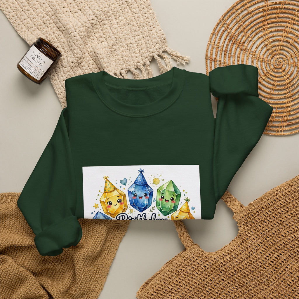 Birthday Boy Crystal Party Crewneck | Blues, Purples & Pinks