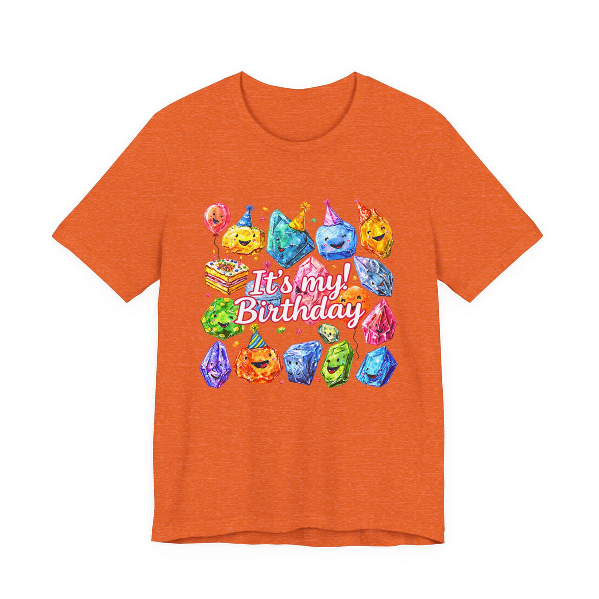 It's My Birthday Crystal Party T-Shirt | Peach & Sunset