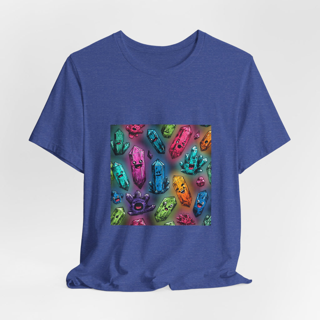 Colorful Crystal Characters T-Shirt | Royal, Navy & Purple