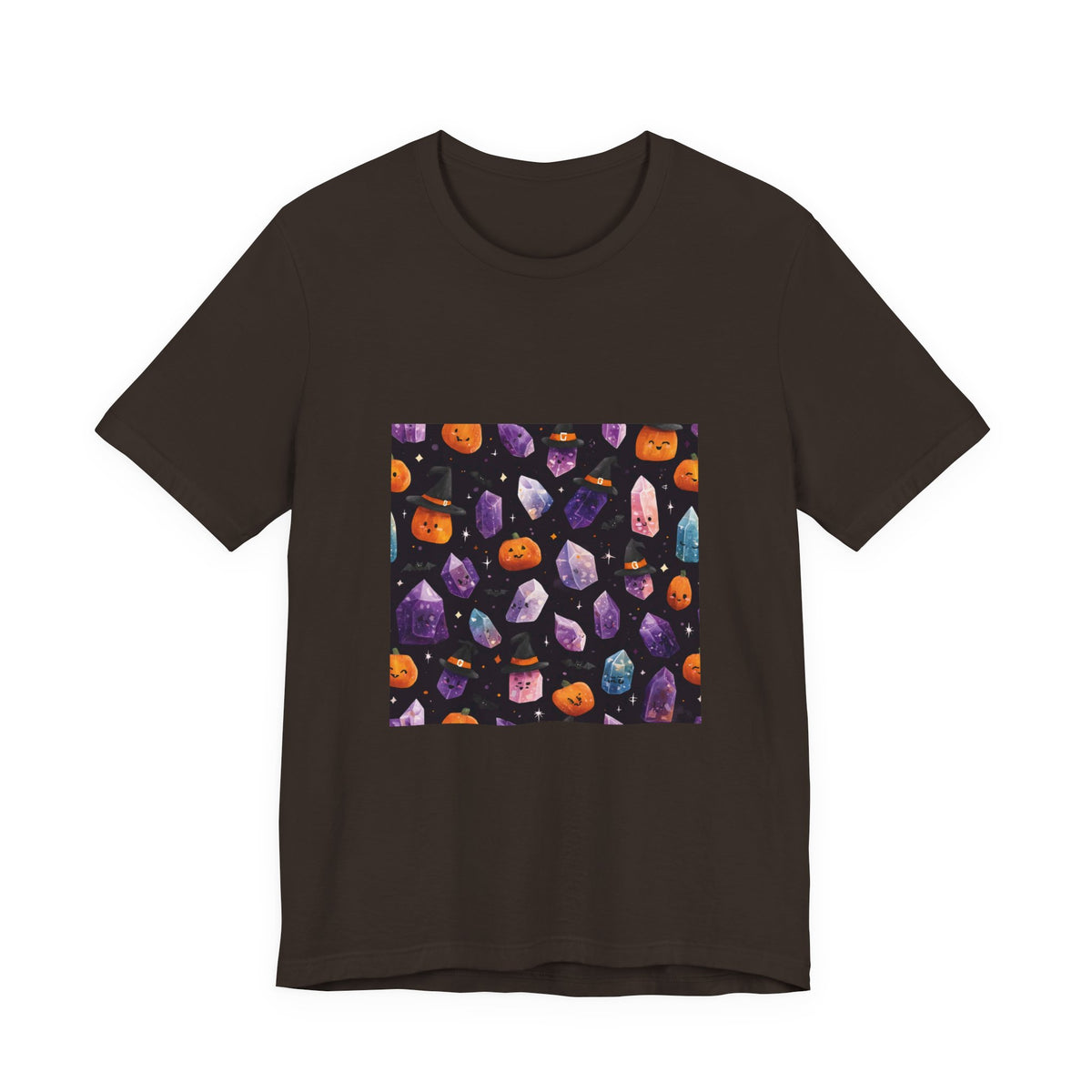 Halloween Crystal Party T-Shirt | Earthy Reds & Browns