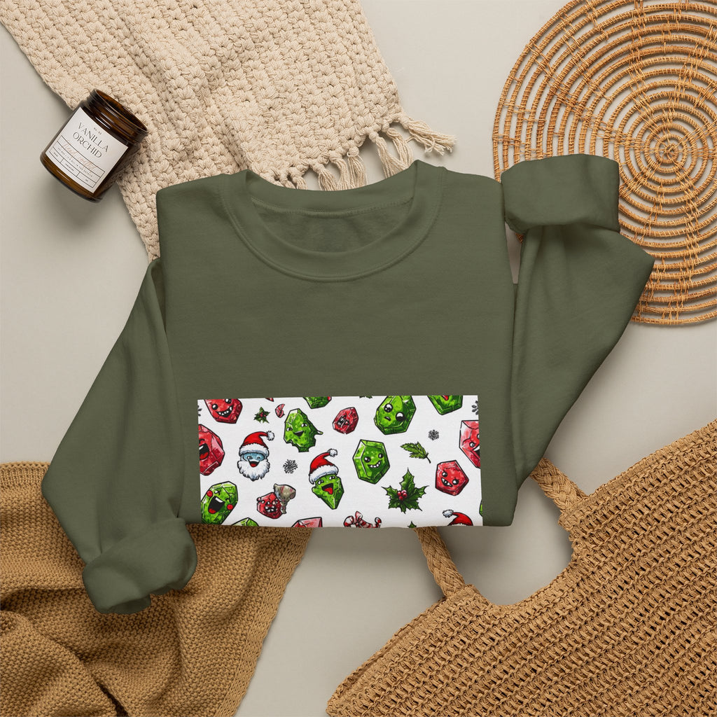 Christmas Crystal Cheer Crewneck | Earth Tones & Brights