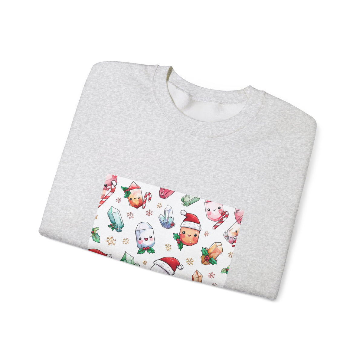 Pastel Christmas Crystal Friends Crewneck | Neutrals & Reds