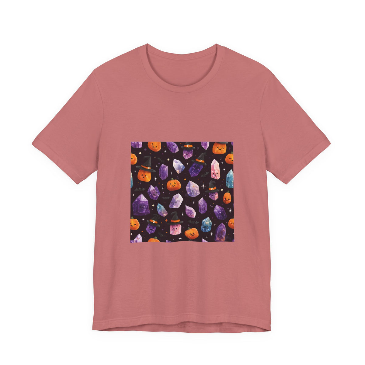 Halloween Crystal Party T-Shirt | Earthy Reds & Browns