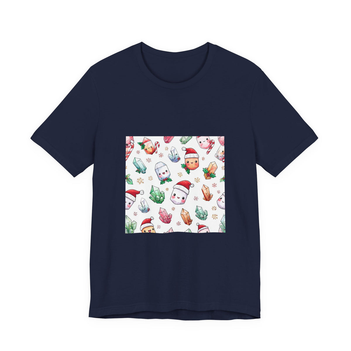 Pastel Christmas Crystal Friends T-Shirt | Royal, Navy & Purple