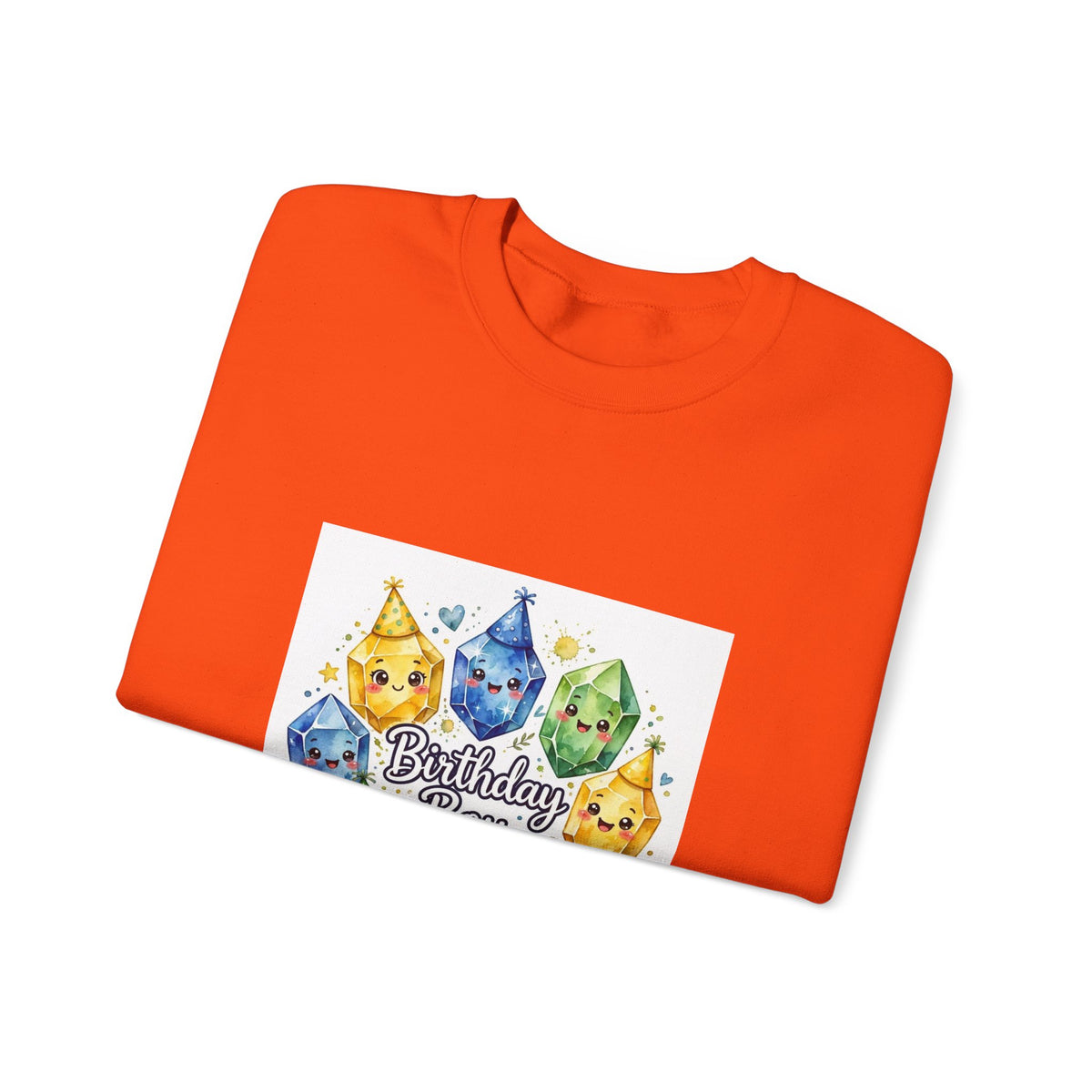Birthday Boy Crystal Party Crewneck | Earth Tones & Brights