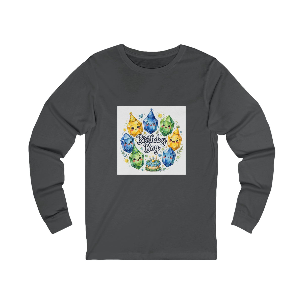 Birthday Boy Crystal Party Long Sleeve T-Shirt