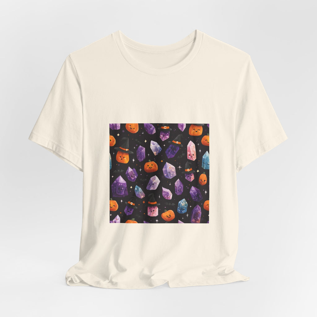 Halloween Crystal Party T-Shirt | Sandy Neutrals & Oranges