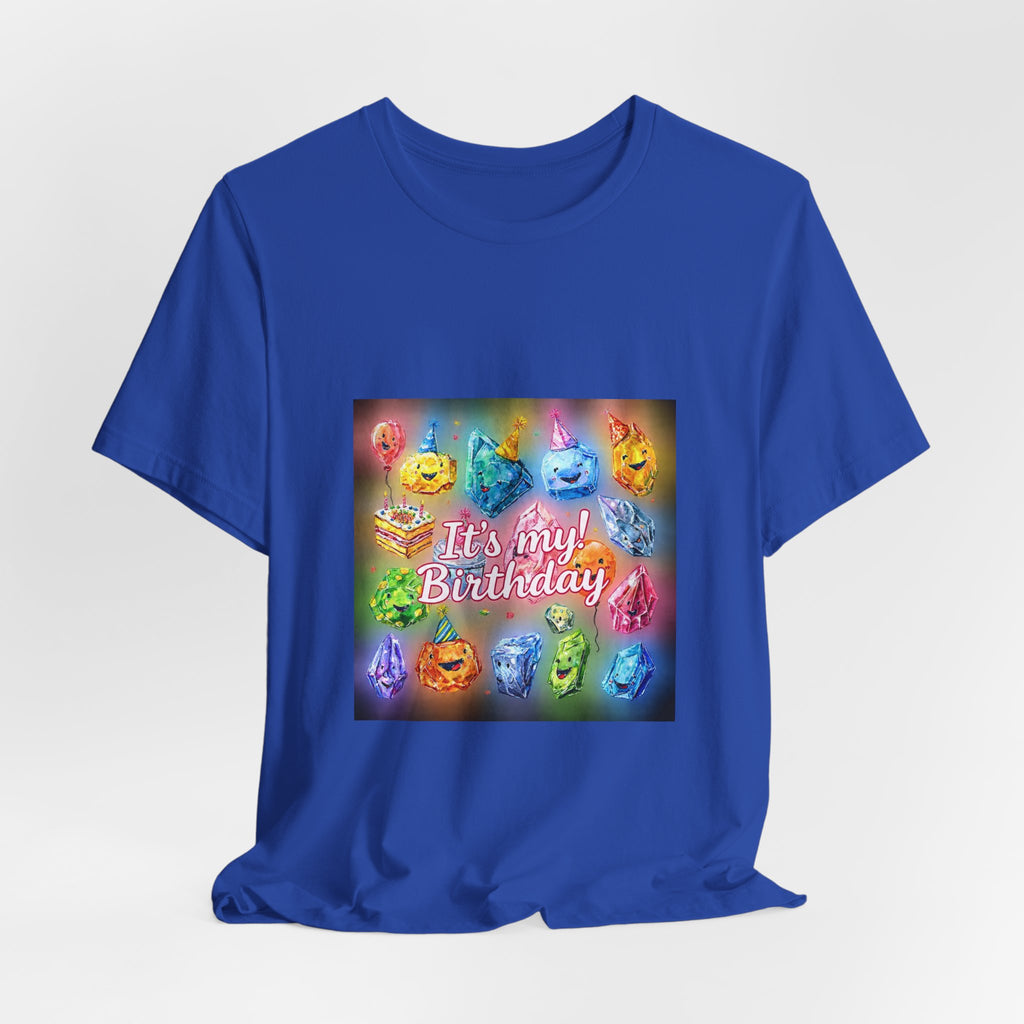 It's My Birthday Crystal Party T-Shirt | Royal, Navy & Purple