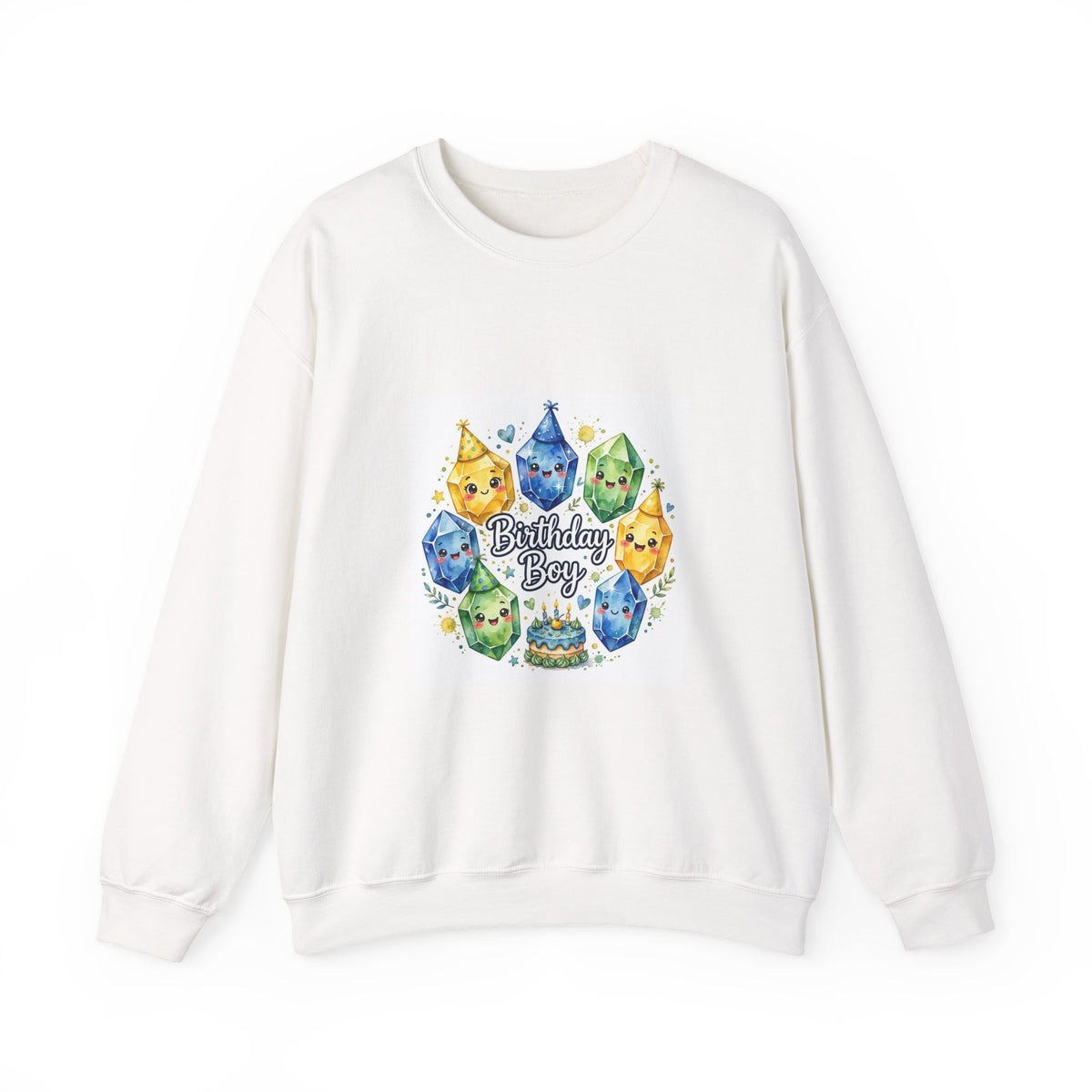 Birthday Boy Crystal Party Crewneck | Neutrals & Reds
