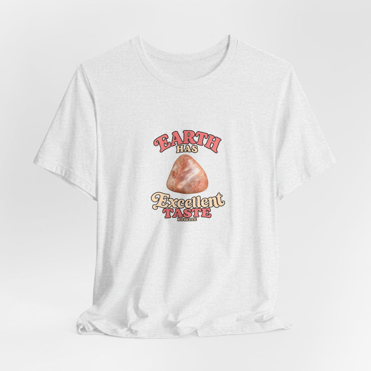 Earth Has Excellent Taste — Peach Moonstone Tee | Light Neutrals